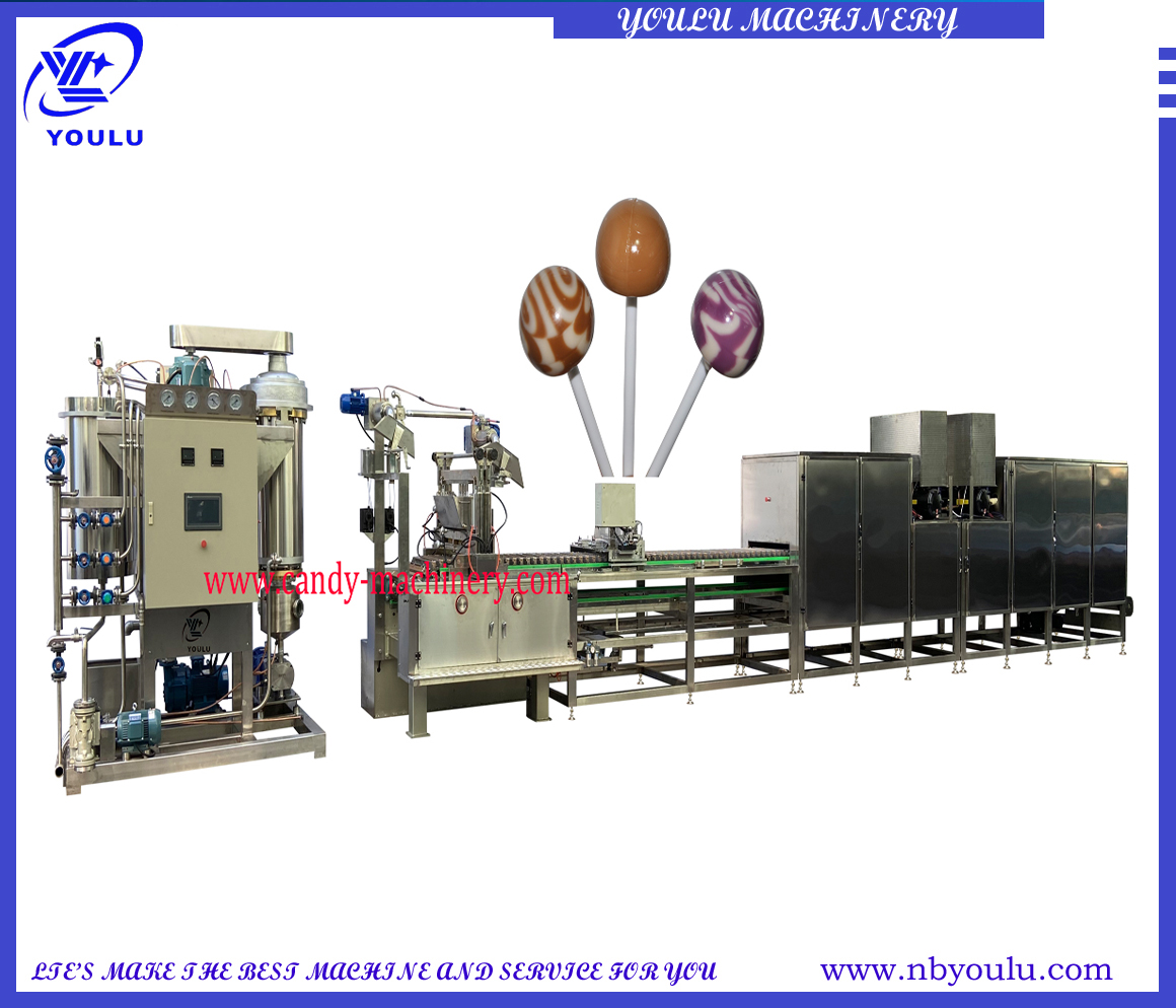 Lollipop Depsiting Productioin Line With Chiller