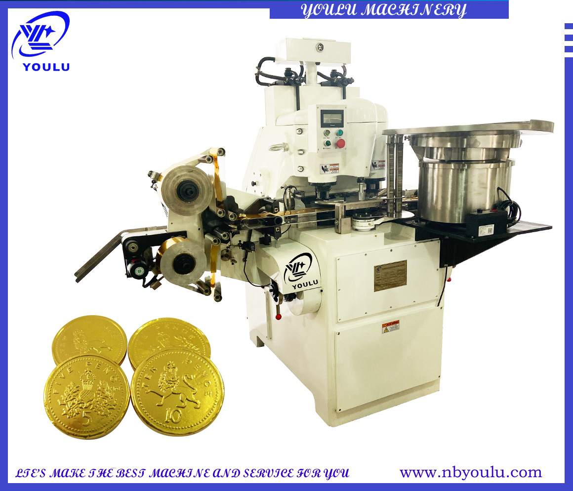 Covering&Knurling Machine for Coin Chocolate